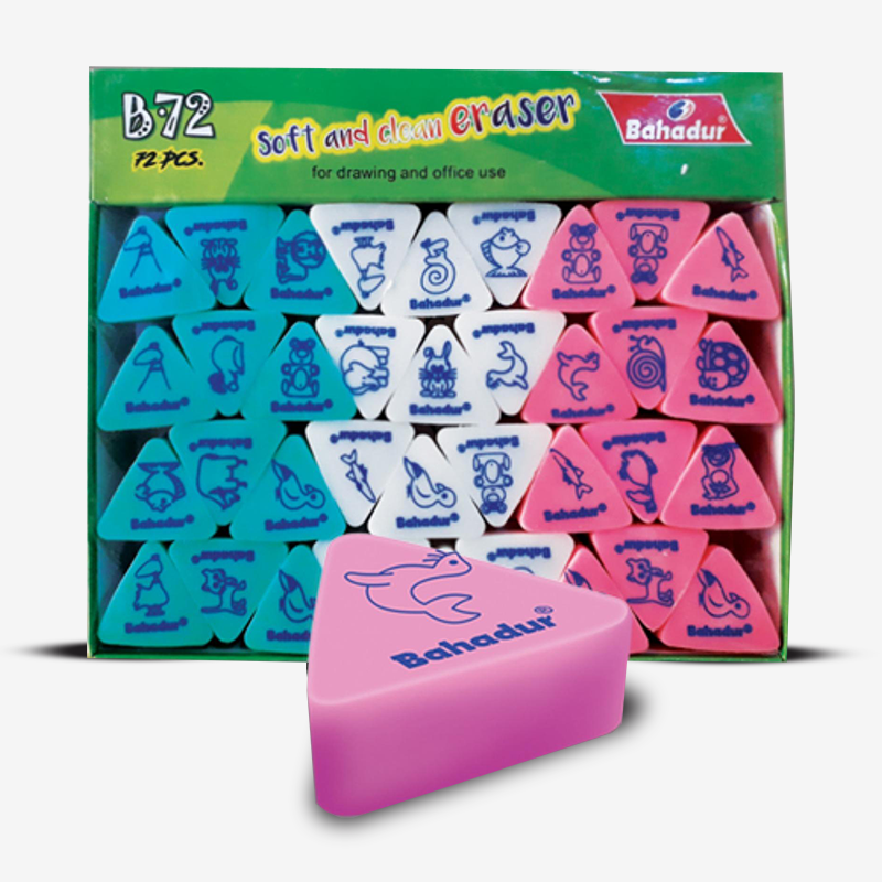 Bahadur Triangle Eraser 72pcs