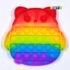 Owl Shape Push Pop It Bubble Fidget Silicone Toy