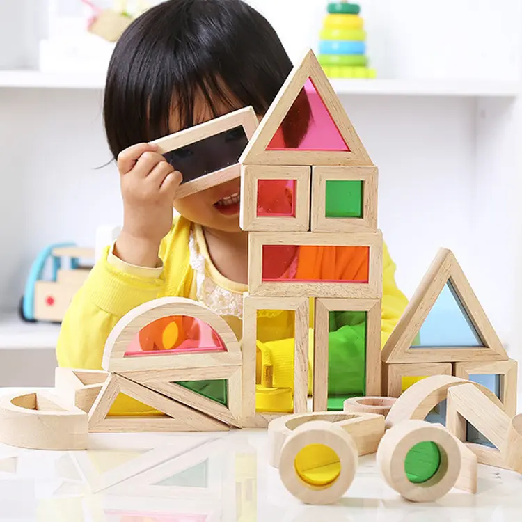 Creative Acrylic Rainbow  Building Blocks