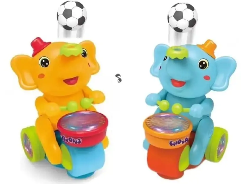 Cute Elephant Musician Toy- Electric Elephant Musician Toy for Kids with Music