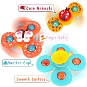 Rotating Suction Rattle Toy for babies – Set of 3