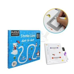 64 Page Erasable Tracing Book For Pen Control Training